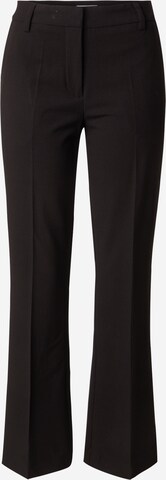 Wide leg Pantaloni cu dungă 'Chana' de la MSCH COPENHAGEN pe negru: față