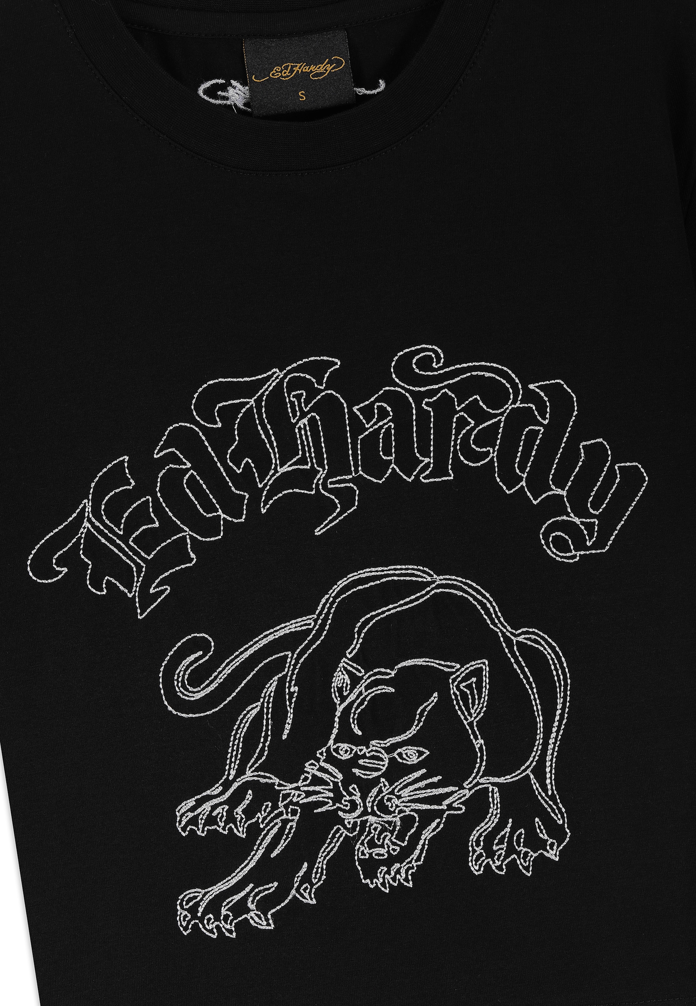 Ed Hardy Футболка 'Panther' в Черный