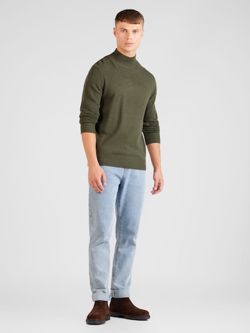 SELECTED HOMME Sweater 'NEW COBAN' in Green