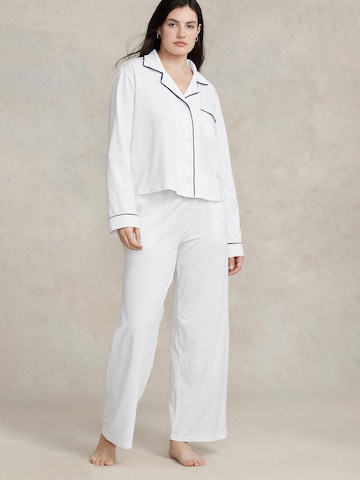 Polo Ralph Lauren Pyjama ' Long Sleeve Set ' in Grijs: voorkant