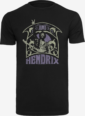F4NT4STIC T-Shirt 'Jimi Hendrix Art' in Schwarz: predná strana