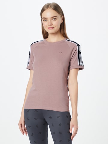 ADIDAS ORIGINALS T-Shirt 'Tape' in Braun: predná strana