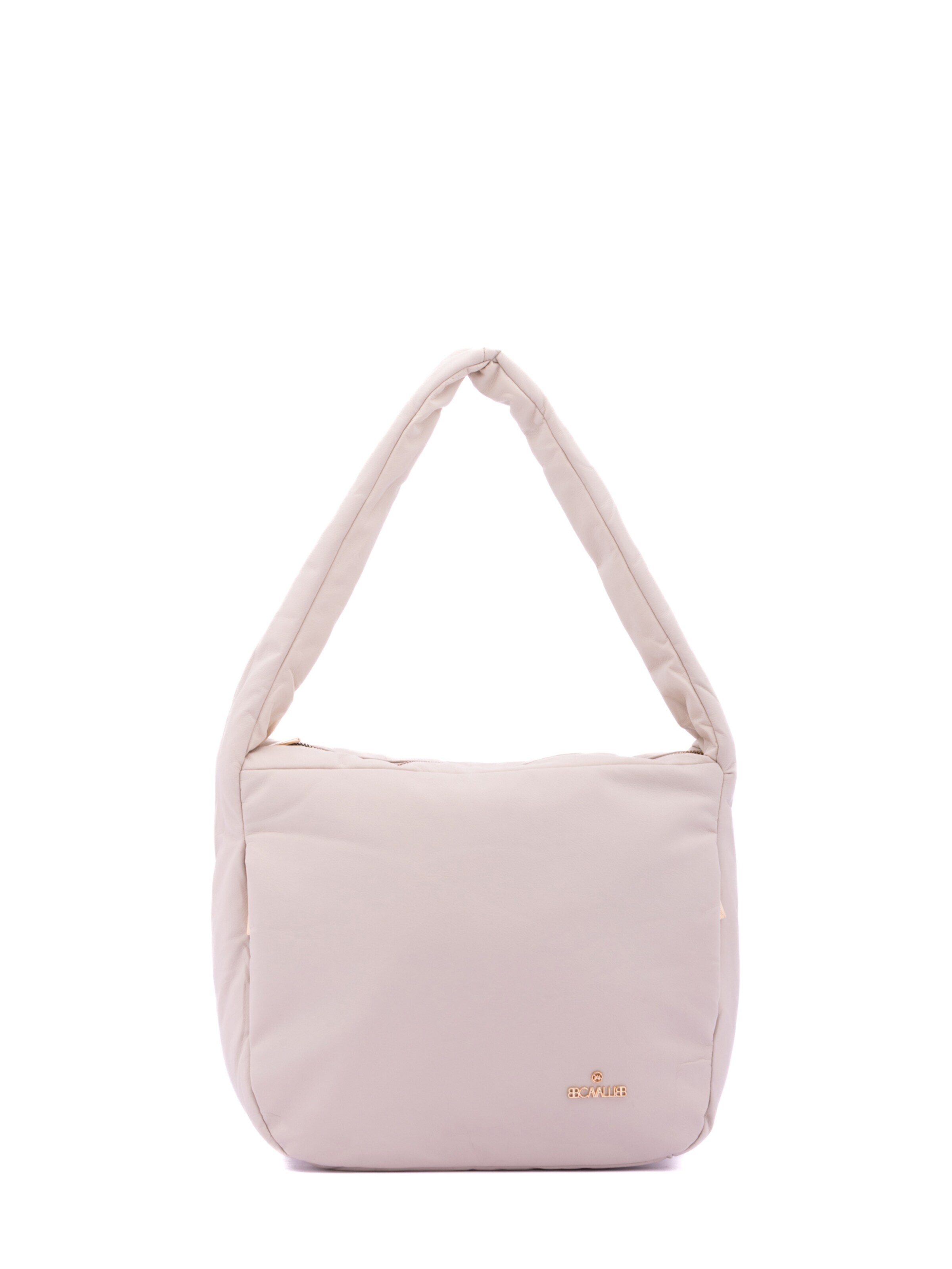 Borsa a spalla 'Borsa a Spalla Donna B Cavalli Tessuto Zip Tasche Laterali 33x30x12 cm' di B. Cavalli in beige: frontale