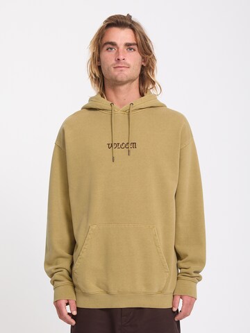 Volcom Sweatshirt in Geel: voorkant