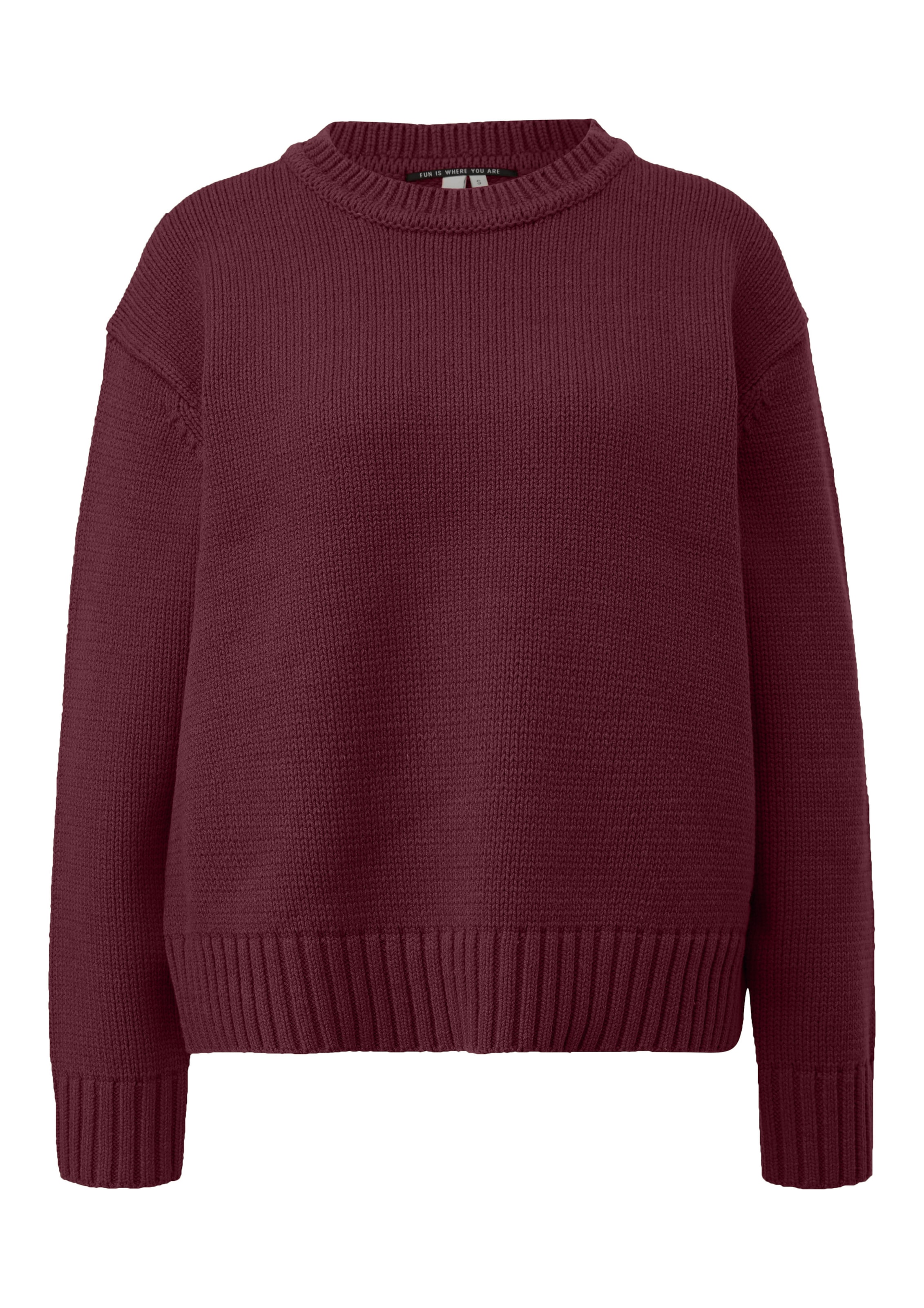 QS Pullover in Rot: Vorderseite