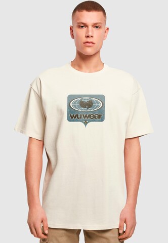 WU Wear Shirt 'Killa Bee' in Beige: voorkant