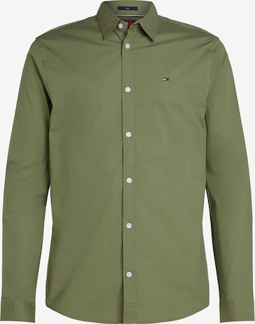 Chemise Tommy Jeans en vert : devant