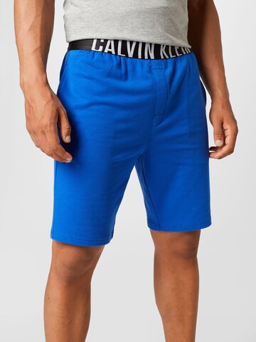Calvin Klein Underwear Štandardný strih Pyžamové nohavice 'Intense Power' - Modrá