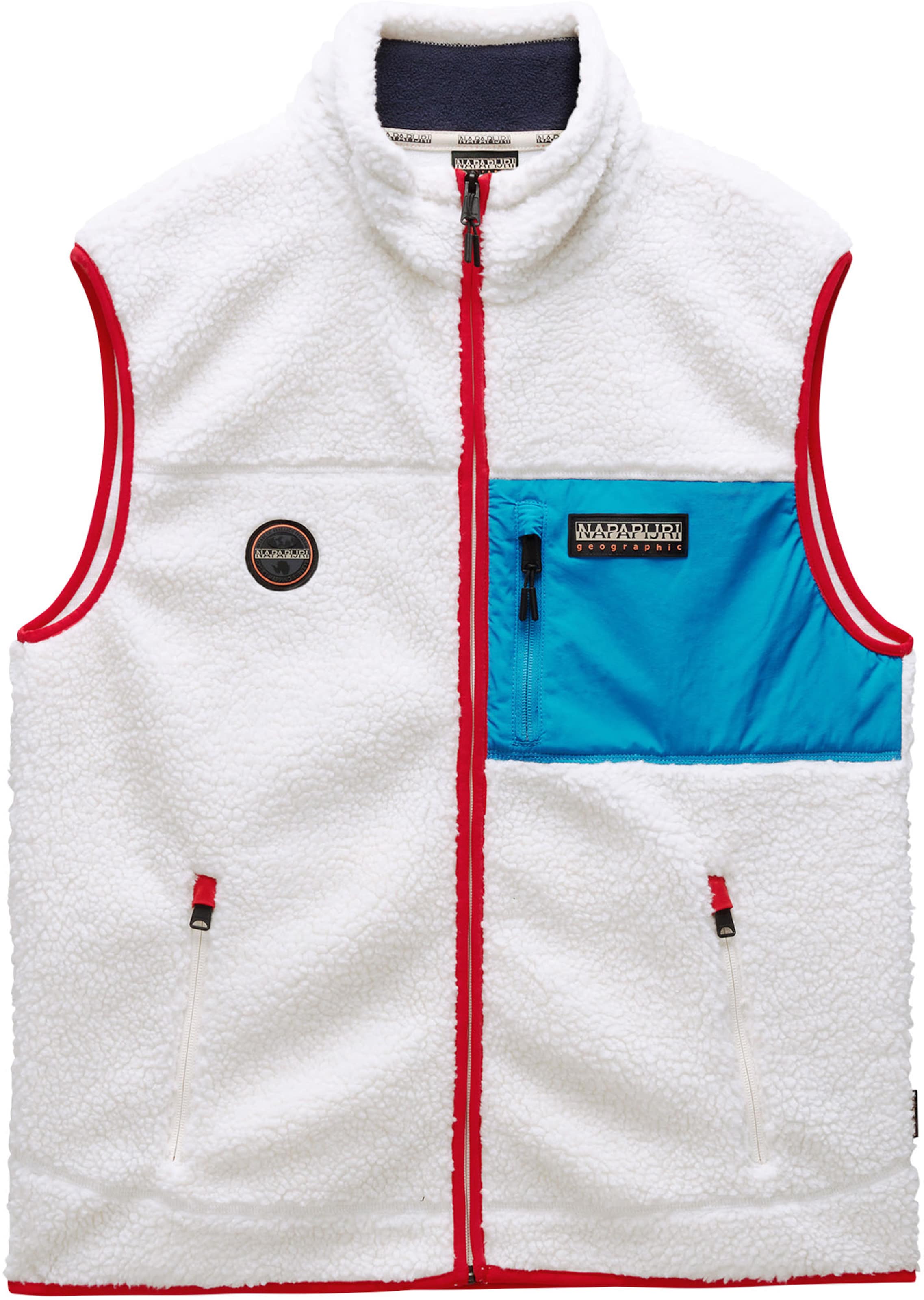 NAPAPIJRI Weste in Weiß: Vorderseite