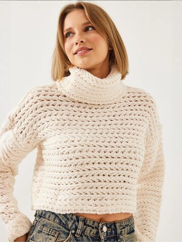 Bianco Lucci Sweter 'Pullover' w kolorze brązowy