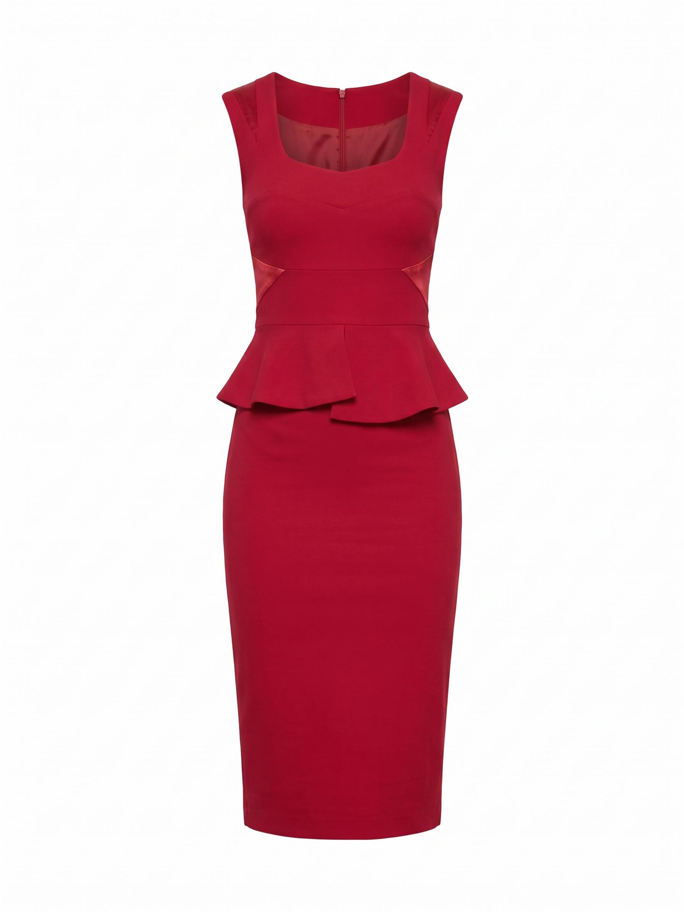 Robe fourreau 'VIVIAN' AUDRAY en rouge