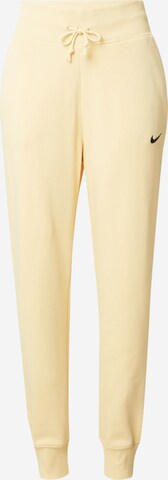 Nike Sportswear - Pantalón 'Phoenix Fleece' en amarillo: frente