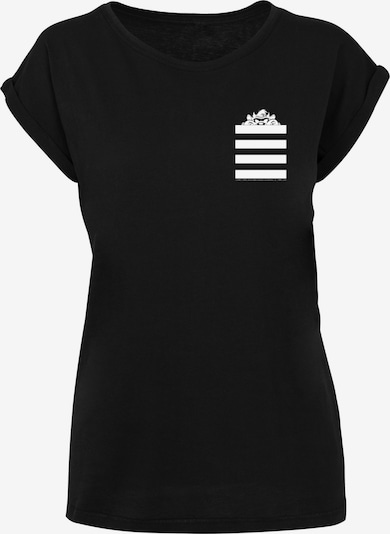 F4NT4STIC T-Shirt 'Looney Tunes Taz Stripes' in schwarz / weiß, Produktansicht