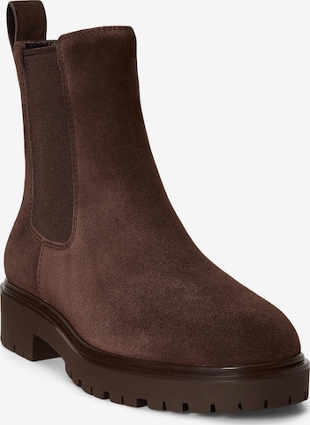 Lauren Ralph Lauren Chelsea škornji 'ALLYSON' | rjava barva: sprednja stran