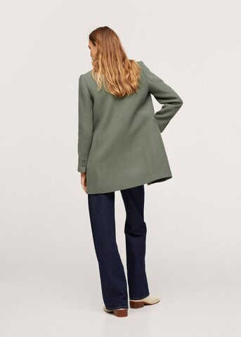 MANGO Between-Seasons Coat 'Dali' in Green