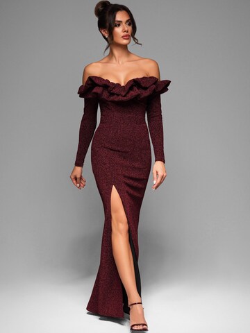 Ombre - Vestido de noche en rojo
