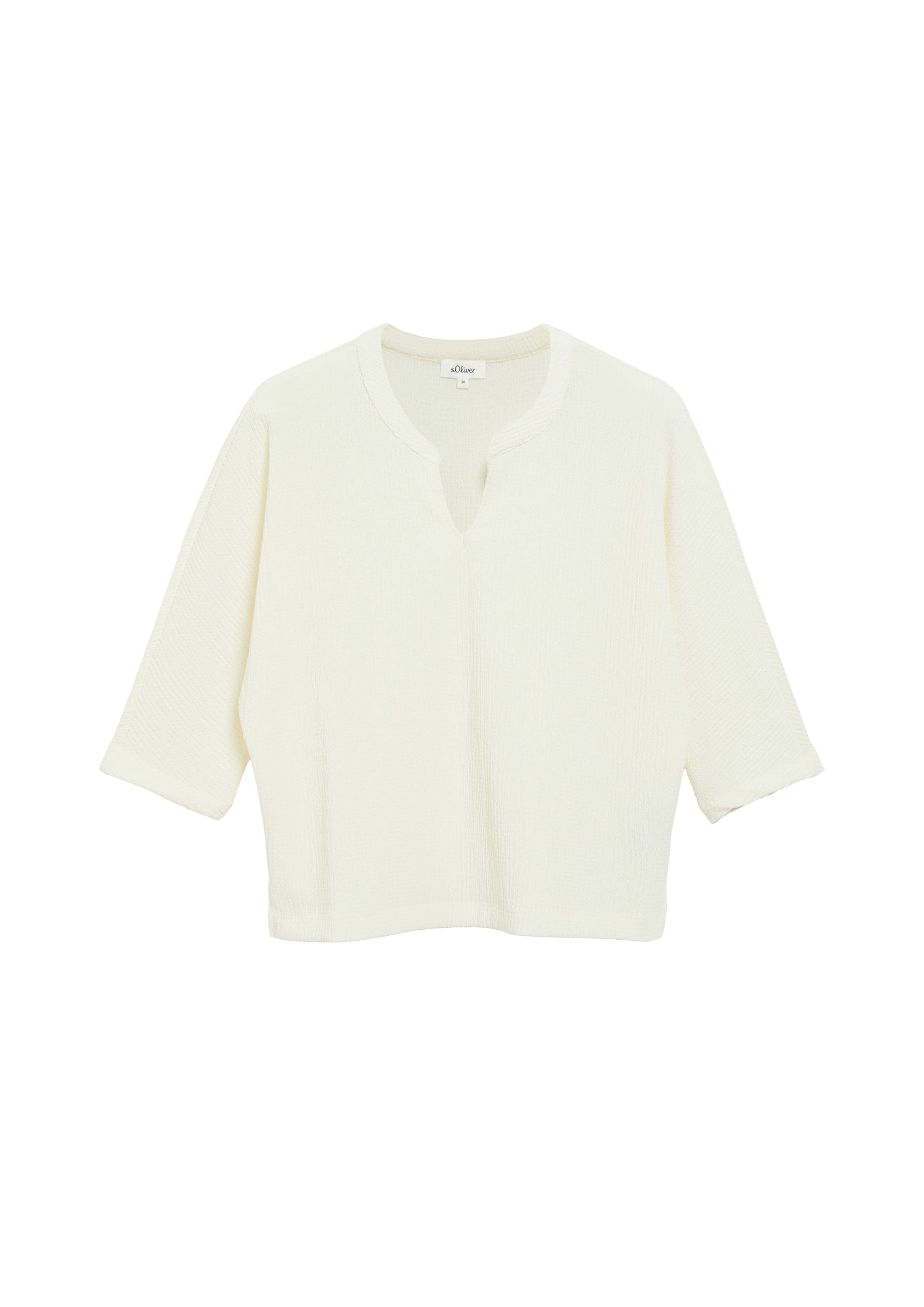 s.Oliver Shirt in Beige: voorkant
