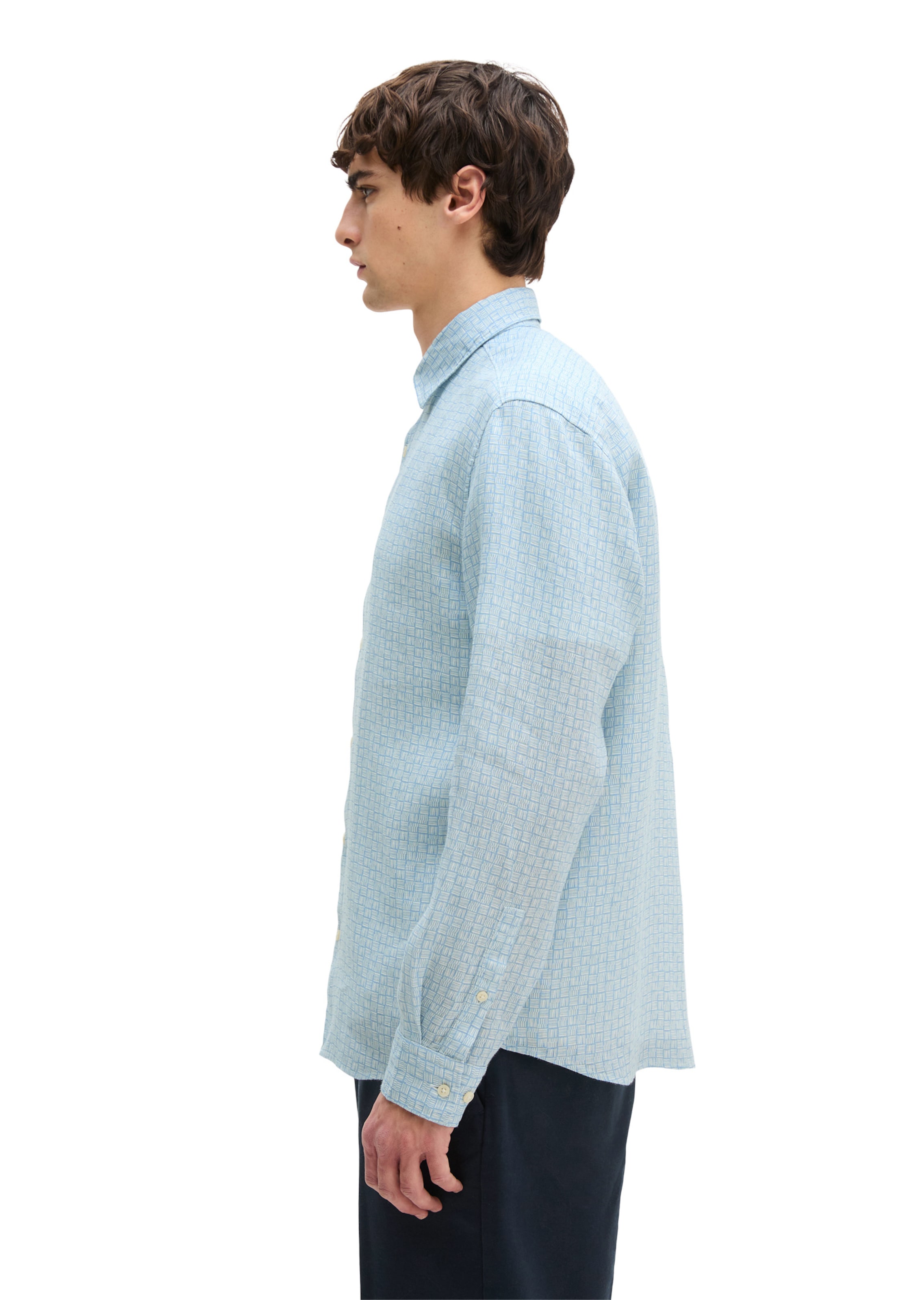 Marc O'Polo Regular fit Button Up Shirt in Blue