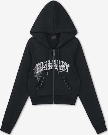 Ed Hardy Collegetakki ''Panther 1971' ' värissä musta: etupuoli