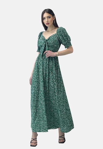 Robe d’été Elara en vert : devant