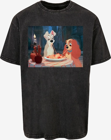 ABSOLUTE CULT Shirt 'Lady And The Tramp - Spaghetti Photo' in Black: front