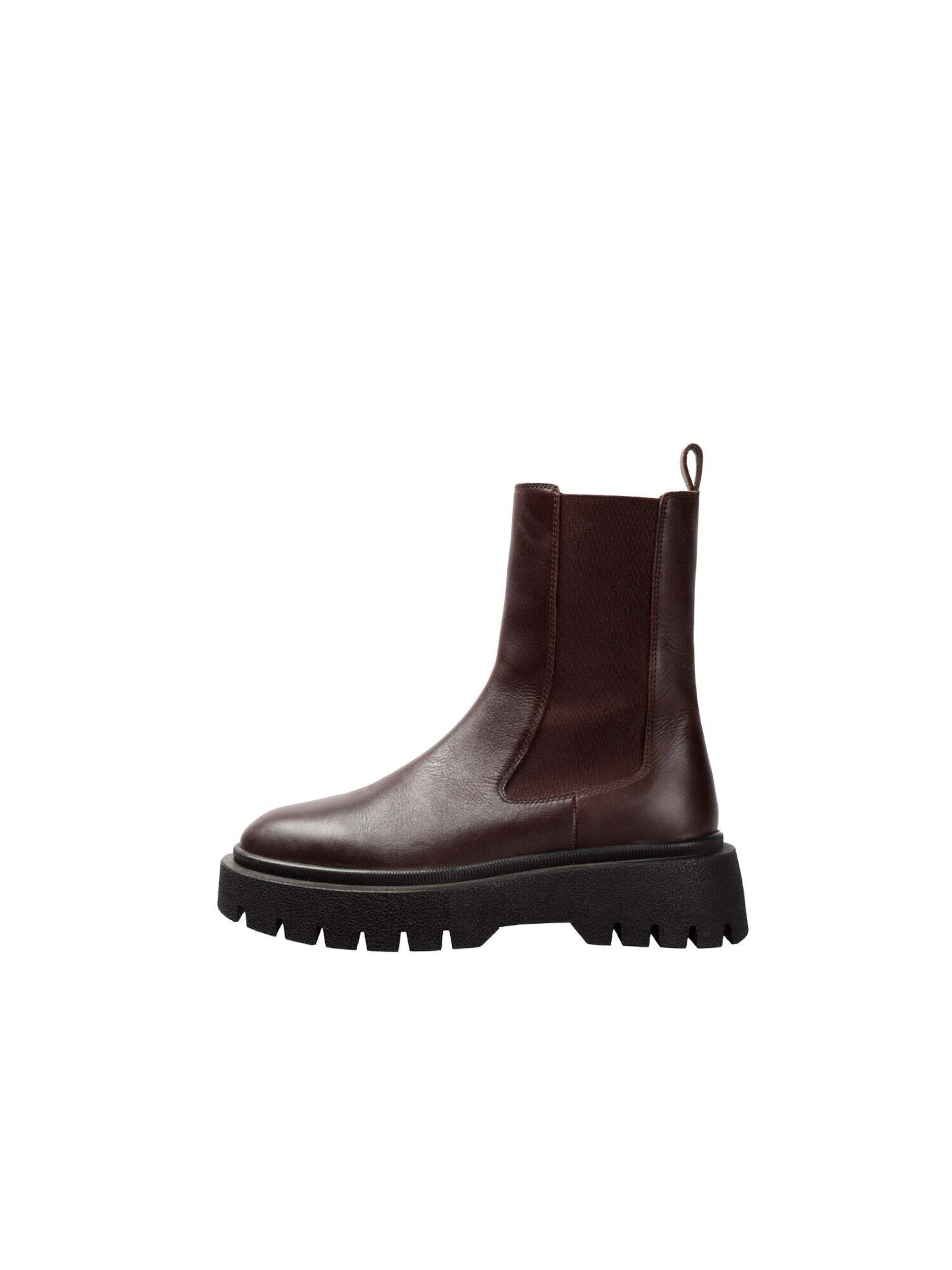 Scalpers Chelsea Boots en bourgogne, Vue avec produit
