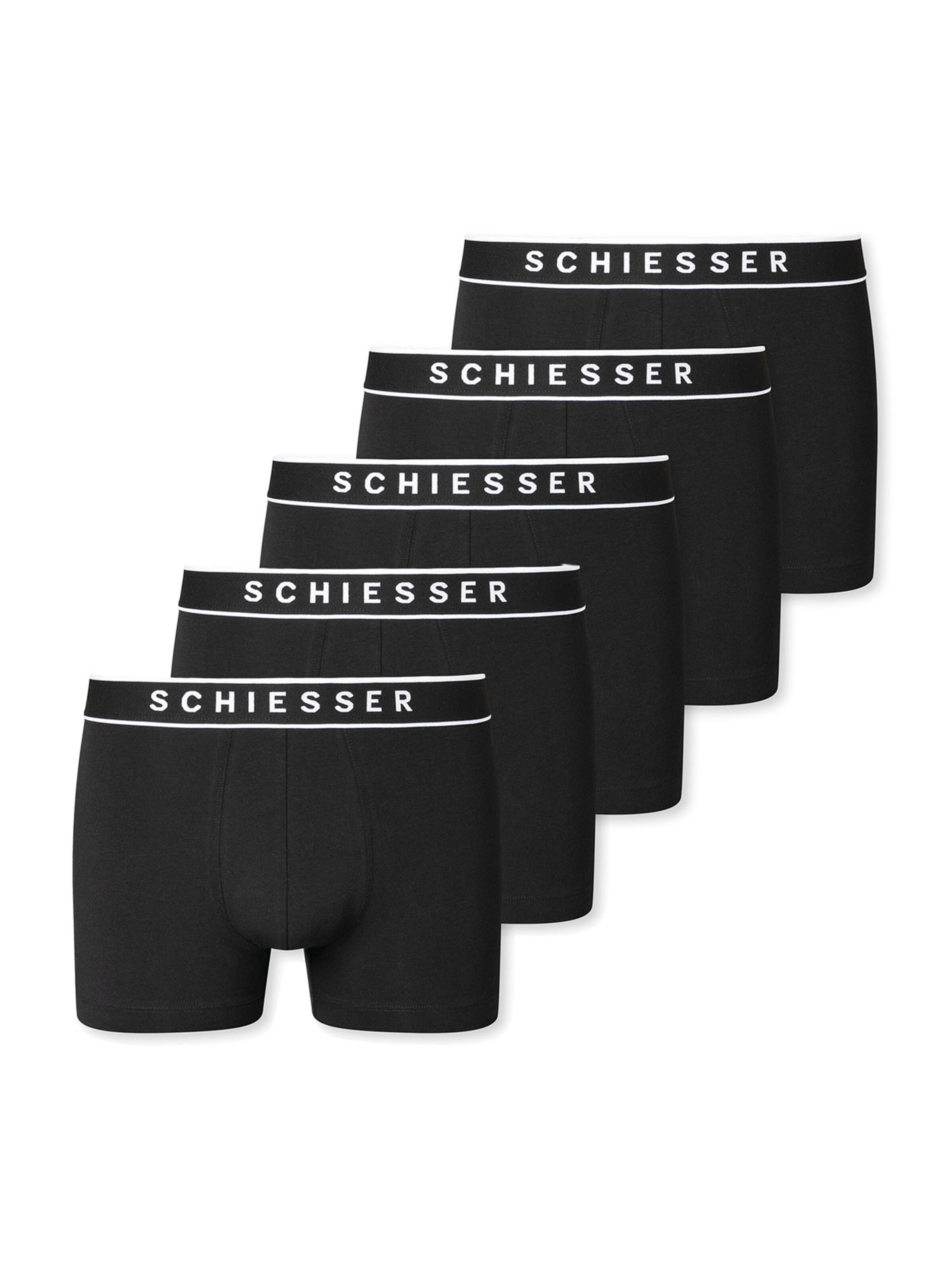 SCHIESSER Boxeralsók - fekete: elől