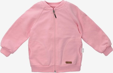 Baby Sweets Zip-Up Hoodie in Pink: front