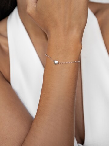 Braccialetto 'Love Heart' di Hey Happiness in argento
