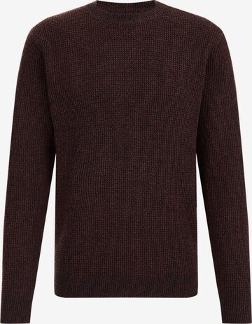 Pull-over WE Fashion en marron : devant