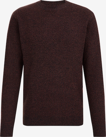 Pull-over WE Fashion en marron : devant