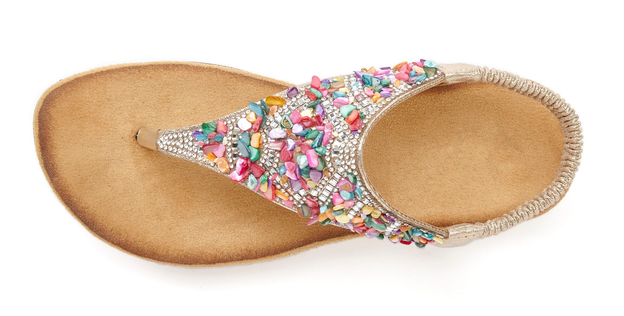 VIVANCE - Chinelos de dedo em ouro