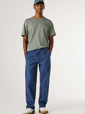 Pepe Jeans Loosefit Bandplooibroek in Blauw