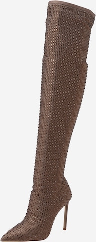 ALDO Over the Knee Boots 'NASSIA' in Brown: front