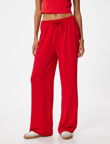 Koton Wide Leg Hose in Rot: Vorderseite