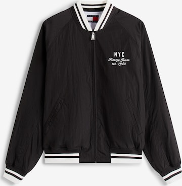 Tommy Jeans Демисезонная куртка в Черный: спереди