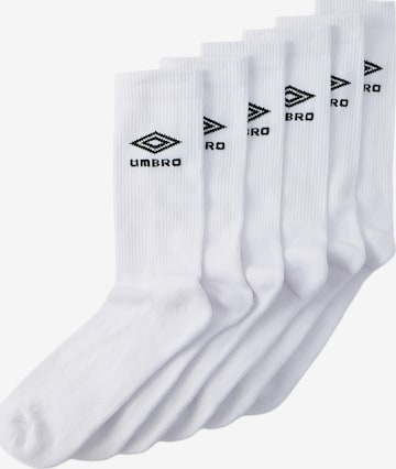 Șosete de la UMBRO pe alb: față