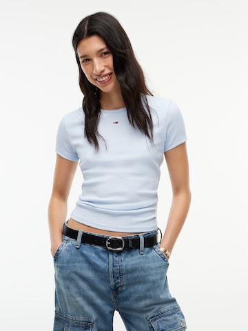 T-shirt 'ESSENTIAL' Tommy Jeans en bleu : devant
