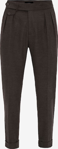 Pantalon à pince Antioch en marron : devant