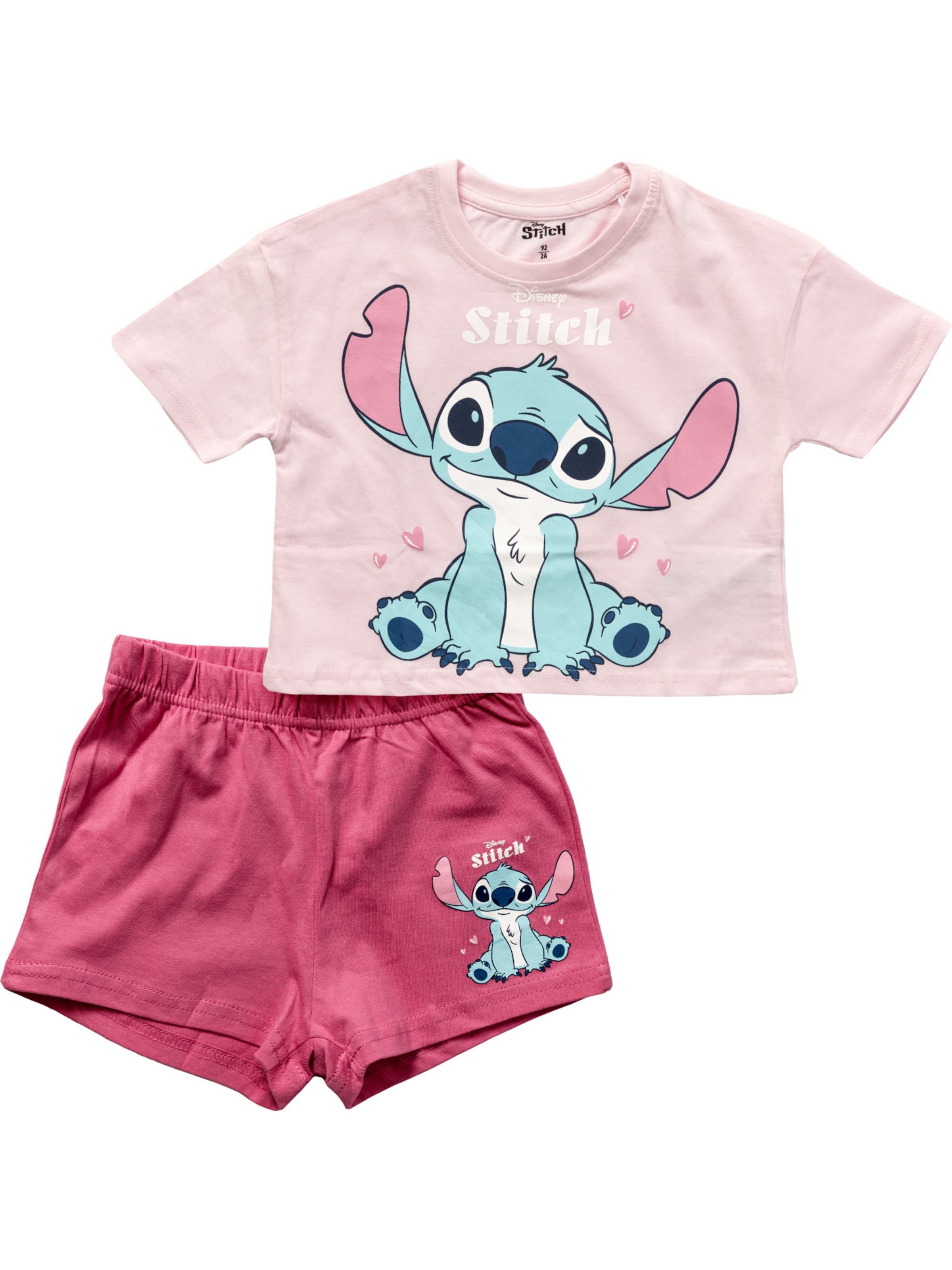 DISNEY Nachtkledij 'Lilo & Stitch' in Roze: voorkant