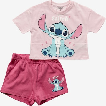 DISNEY Nachtkledij 'Lilo & Stitch' in Roze: voorkant