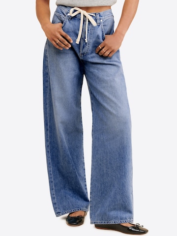 Wide leg Jeans de la Imily Bela pe albastru