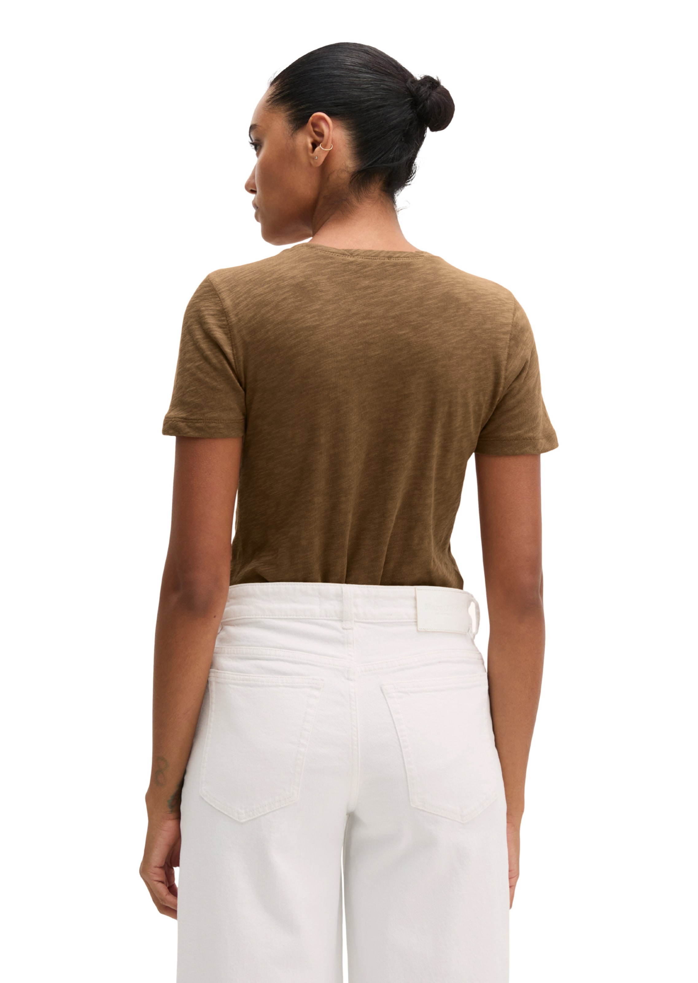 T-shirt 'DfC' Marc O'Polo en marron
