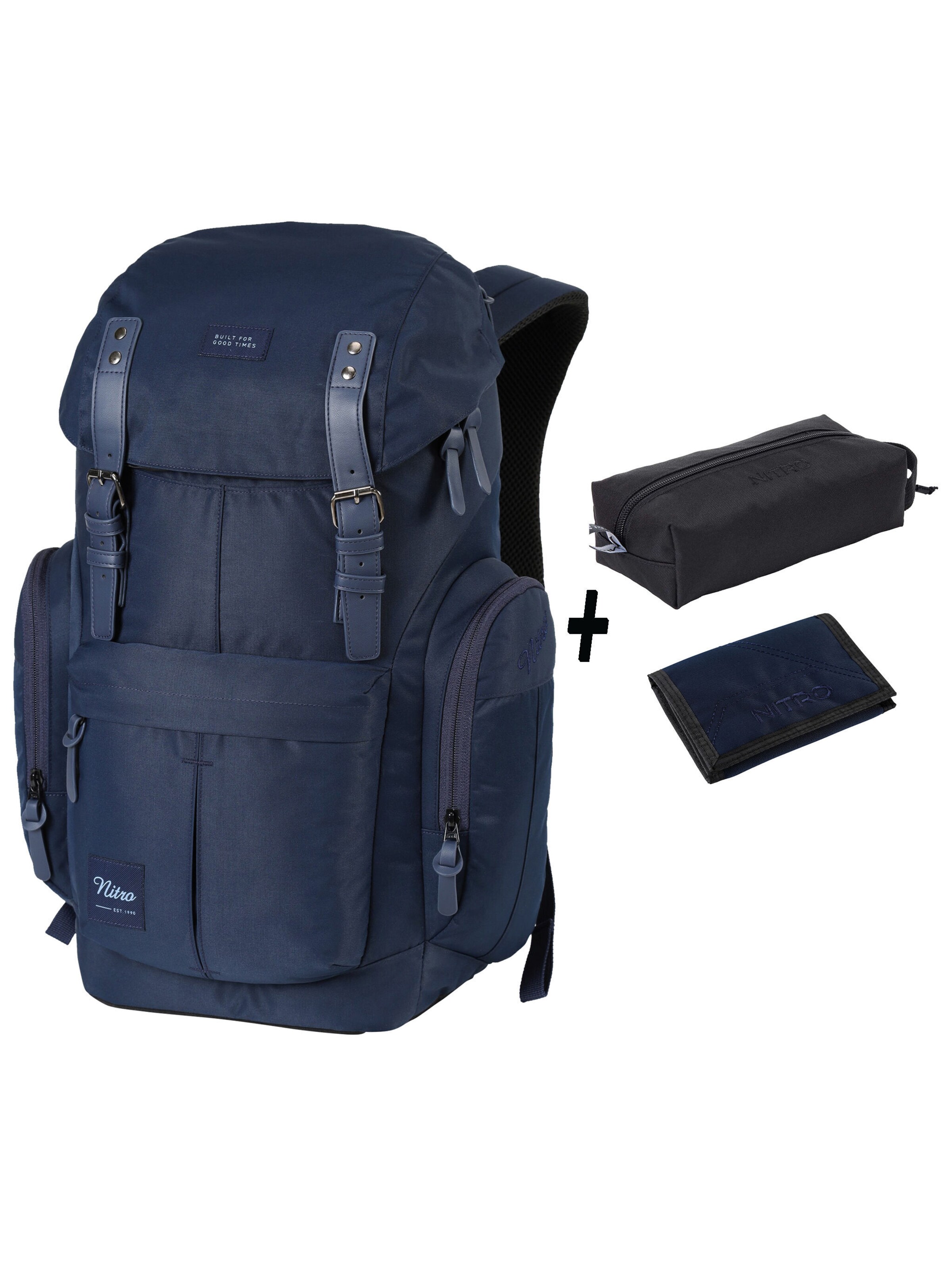 NITRO Backpack 'SET DAYPACKER' in Blue: front