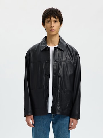 SELECTED Between-Season Jacket in Black: front
