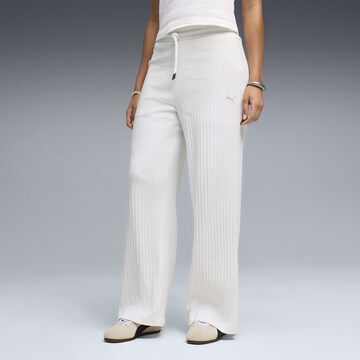 PUMA Wide leg Sportbroek 'Her' in Wit: voorkant