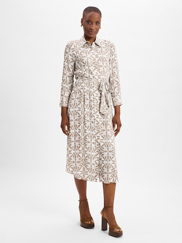 Marie Lund Hemdblusenkleid in Grau: Vorderseite