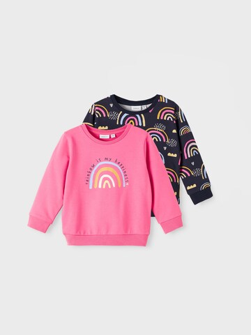 NAME IT Sweatshirt 'Larainbow' in Blue