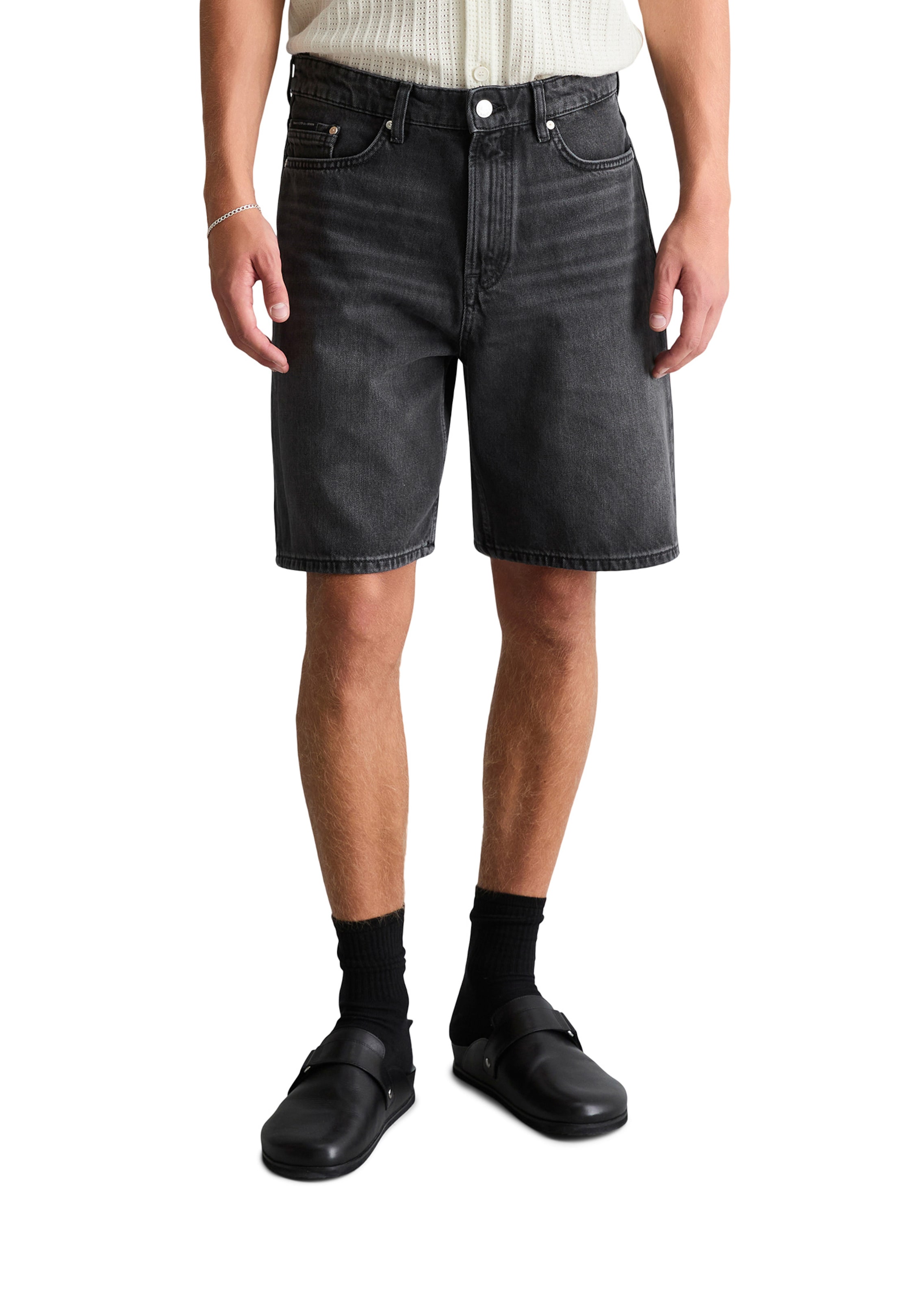 Marc O'Polo DENIM Regular Shorts 'Kalle' in Grau: Vorderseite