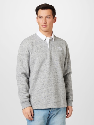 HOLLISTER - Sweatshirt 'VARSITY' em cinzento: frente